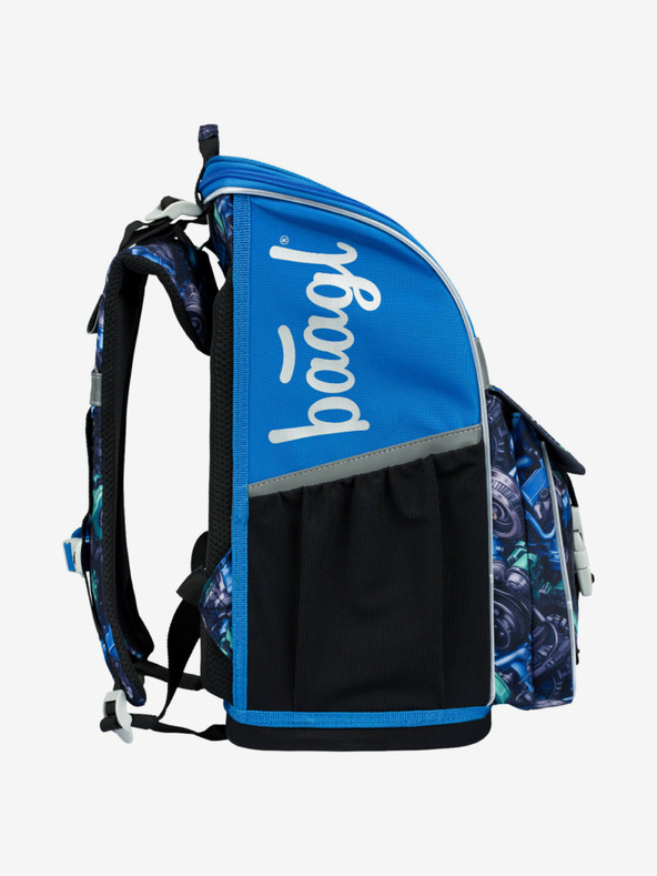 BAAGL  Черен училищен комплект Zippy - куфарче, моливник, чанта Baagl Състезателна кола