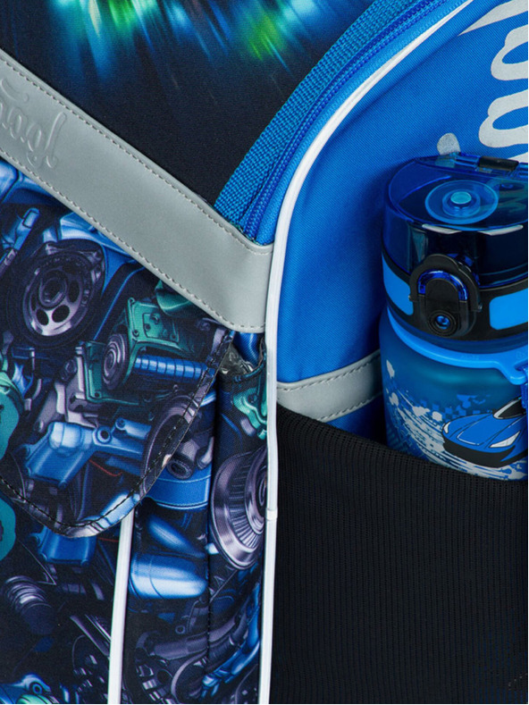 BAAGL  Черен училищен комплект Zippy - куфарче, моливник, чанта Baagl Състезателна кола