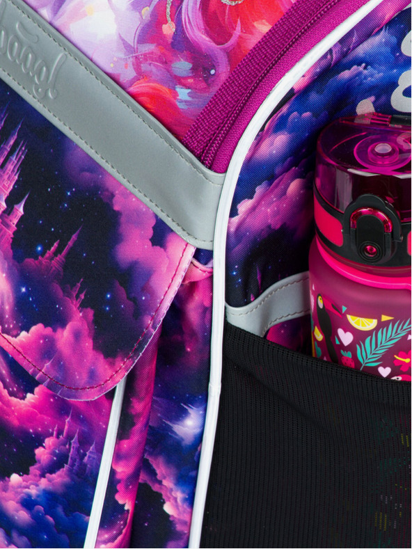 BAAGL  Лилав ученически комплект Zippy - куфарче, моливник, чанта Baagl Unicorn Kingdom