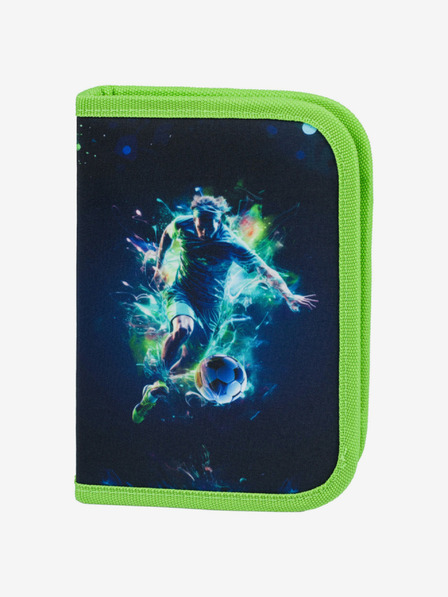 BAAGL  Зелен ученически моливник с едно ниво Baagl Футболист