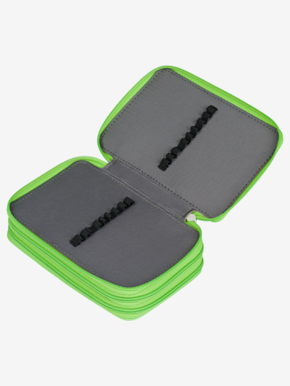 BAAGL  Зелен ученически моливник на три нива Baagl Футболист