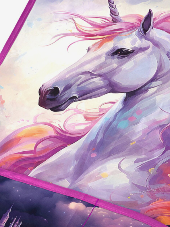 BAAGL  Лилава детска престилка Baagl Unicorn Kingdom