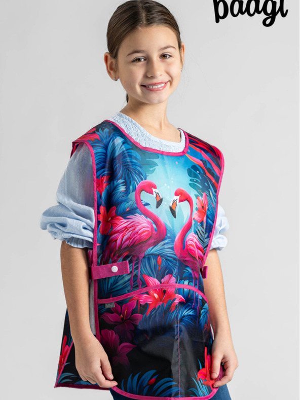 BAAGL  Розова детска престилка Baagl Фламинго