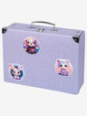 BAAGL  Лилаво сгъваемо училищно куфарче с фитинги Baagl Домашни любимци