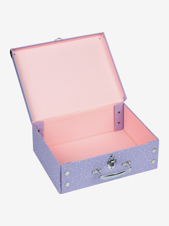 BAAGL  Лилаво сгъваемо училищно куфарче с фитинги Baagl Домашни любимци