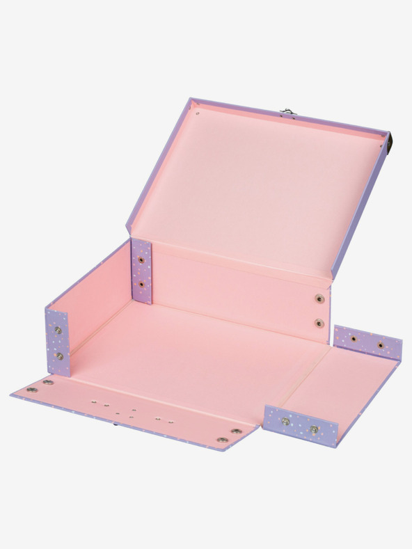 BAAGL  Лилаво сгъваемо училищно куфарче с фитинги Baagl Домашни любимци