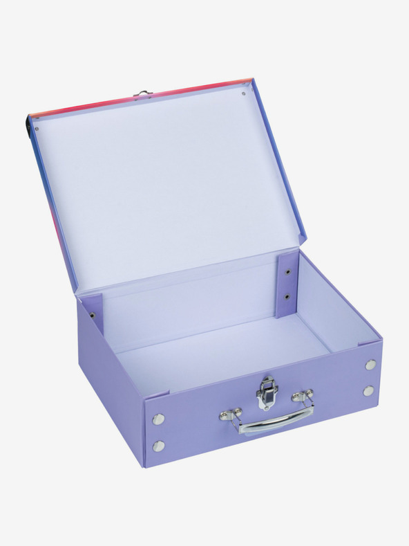 BAAGL  Червен сгъваем училищен калъф с обков Baagl Хипи