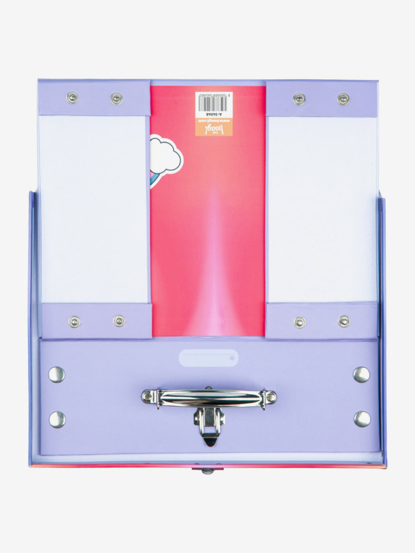 BAAGL  Червен сгъваем училищен калъф с обков Baagl Хипи