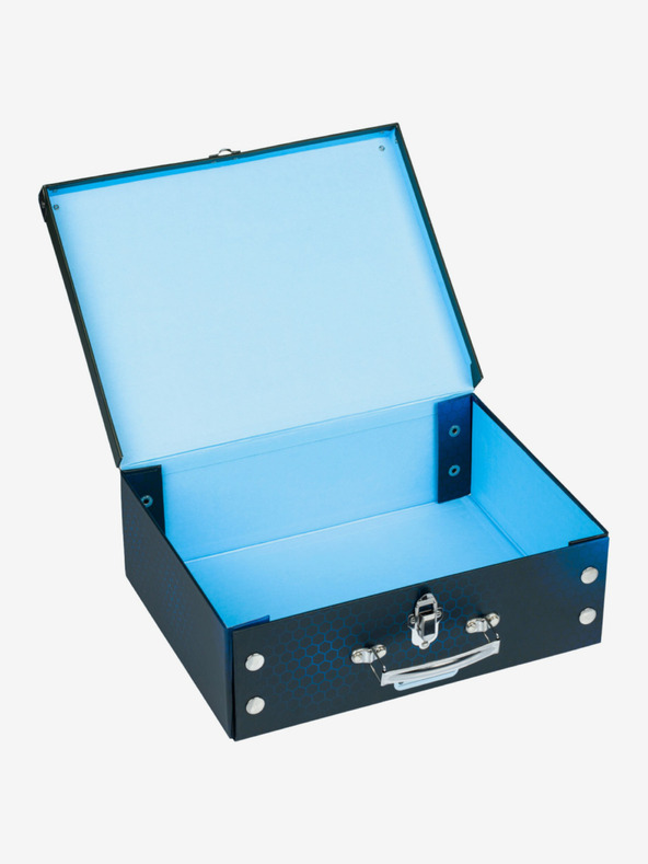 BAAGL  Син сгъваем ученически калъф с апликации Baagl Мотоциклет