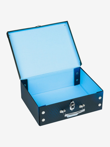 BAAGL  Син сгъваем ученически калъф с апликации Baagl Мотоциклет