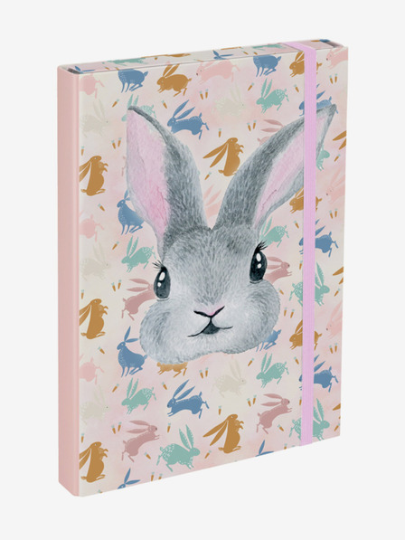BAAGL  Розови корици за училищна тетрадка А4 Baagl Зайче
