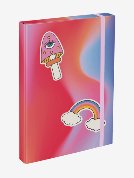 BAAGL  Червени папки за ученически тетрадки A4 Baagl Hippie