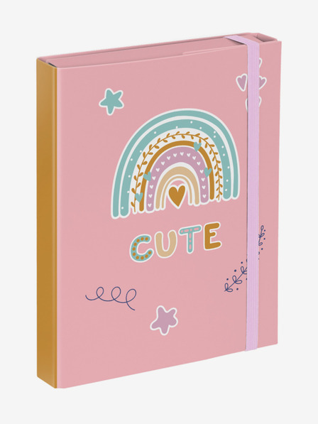 BAAGL  A5 Baagl Дъга Розови корици за училищни тетрадки