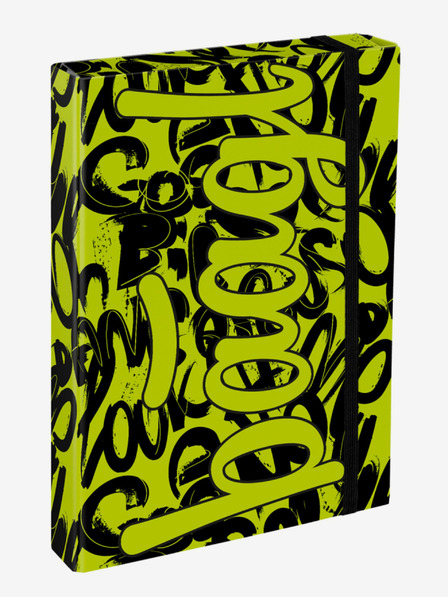 BAAGL  Жълто-черни корици за ученически тетрадки A4 Baagl Jumbo Lime