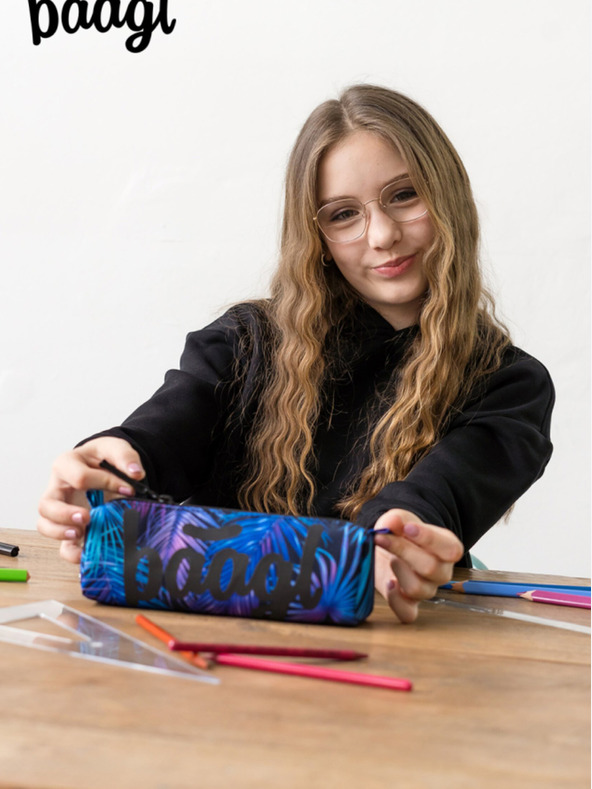 BAAGL  Студентски калъф Baagl Palm Blue