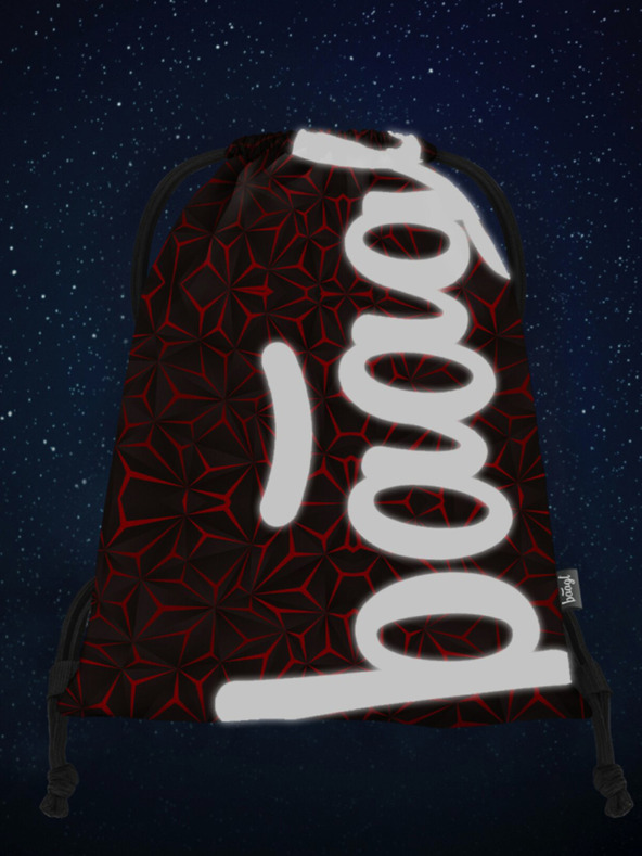 BAAGL  Черна чанта Baagl Червен многоъгълник