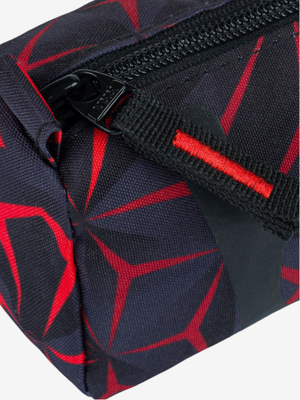 BAAGL  Черен ученически калъф Baagl Червен многоъгълник