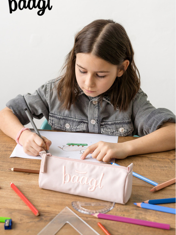 BAAGL  Кремав ученически калъф Baagl Creamy