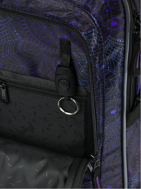 BAAGL  Черна ученическа раница Baagl Cubic Zen