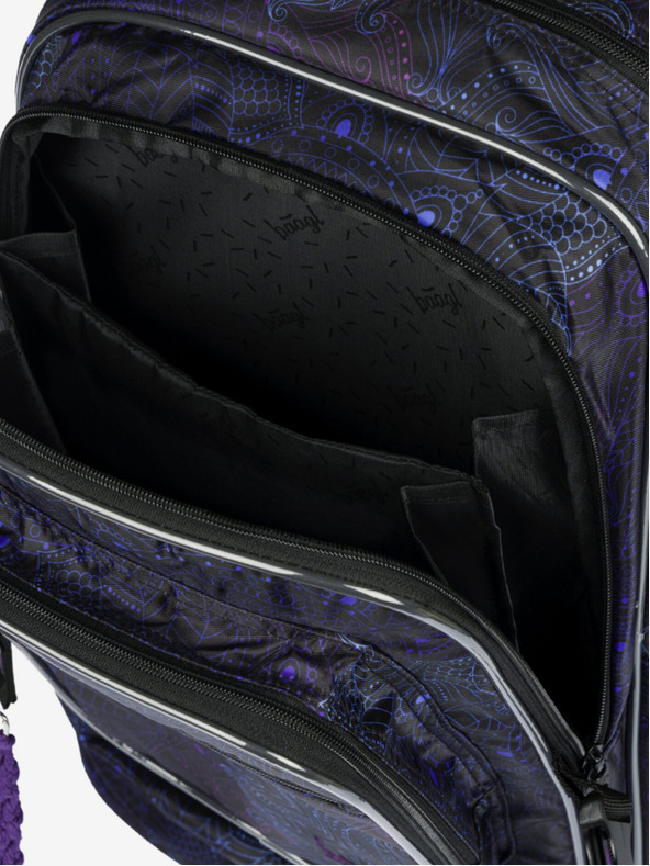 BAAGL  Черна ученическа раница Baagl Cubic Zen