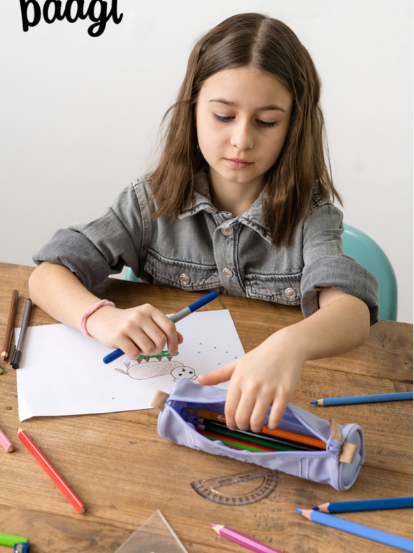 BAAGL  Лилав ученически калъф Baagl Lilac