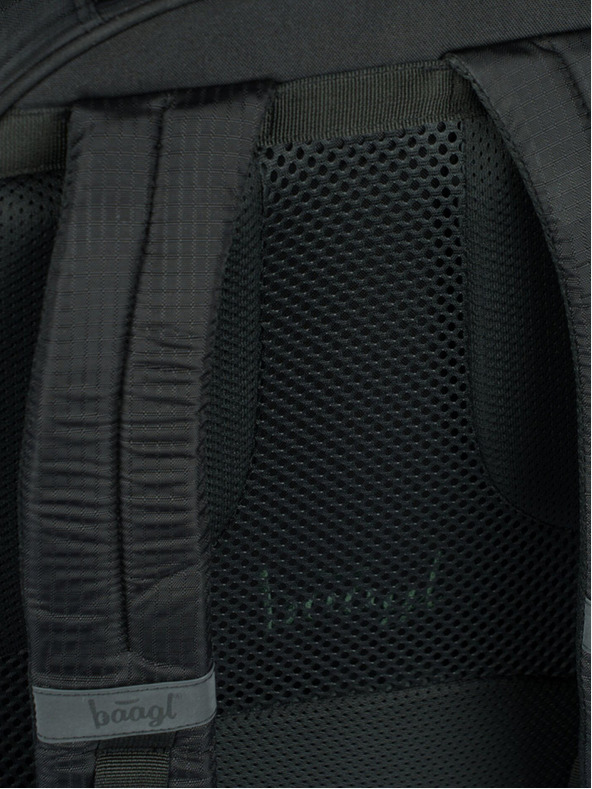 BAAGL  Черна раница Baagl Coolmate Green