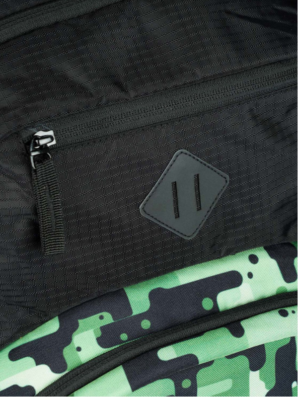 BAAGL  Черна раница Baagl Coolmate Green