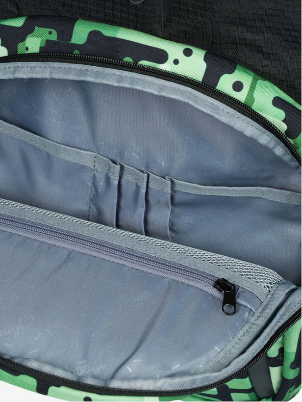 BAAGL  Черна раница Baagl Coolmate Green