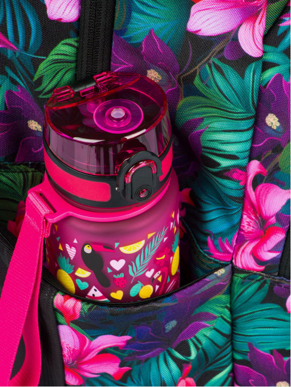 BAAGL  Училищен комплект цветя - раница, моливник, чанта Baagl Coolmate Paradise