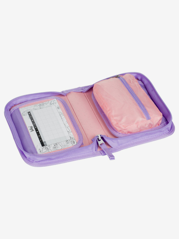 BAAGL  Лилав училищен моливник с едно ниво домашни любимци Baagl