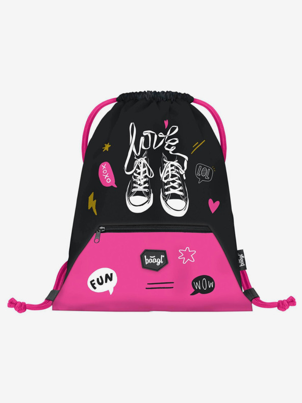 BAAGL  Черно 3 комплекта маратонки: раница, моливник и чанта Baagl