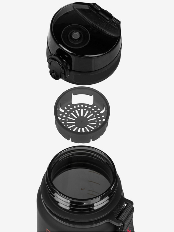 BAAGL  Черна бутилка за пиене от тритан с логото на Батман - червена, 500 ml Baagl