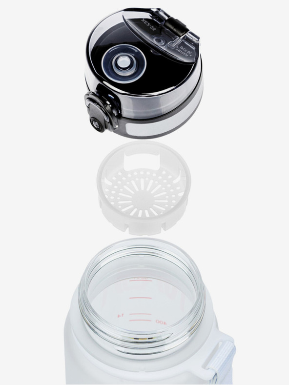 BAAGL  Бяла бутилка за пиене от тритан за НАСА, 500 ml Baagl