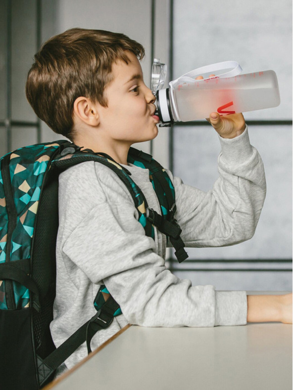 BAAGL  Бяла бутилка за пиене от тритан за НАСА, 500 ml Baagl