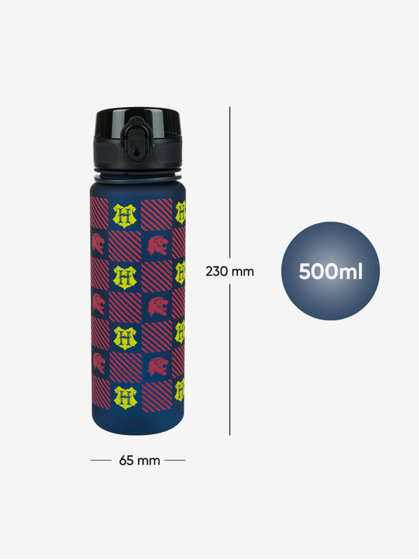 BAAGL  Синя бутилка за пиене tritan harry potter nebelvir, 500 ml Baagl