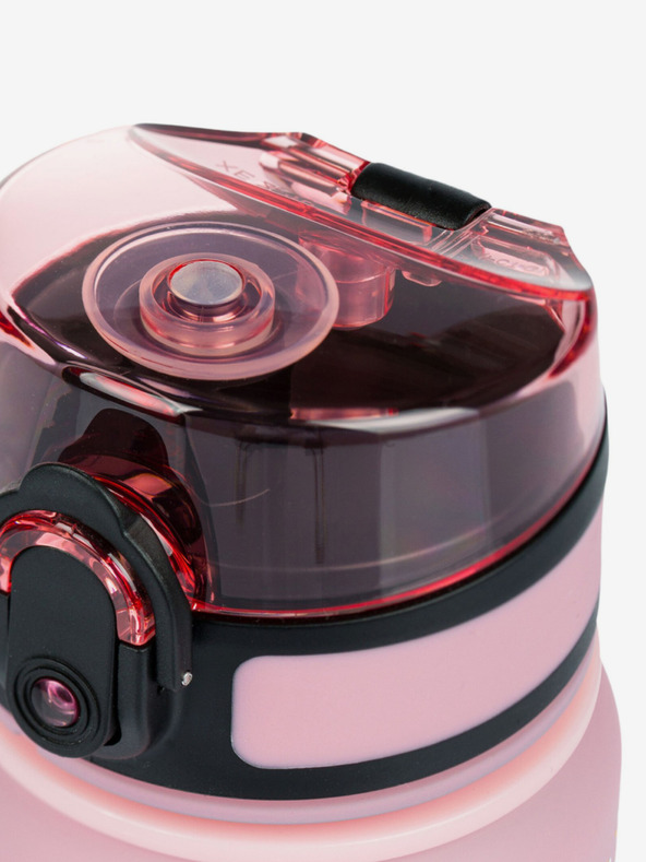 BAAGL  Розова тританова бутилка за пиене с градиент на дъга, 350 ml Baagl