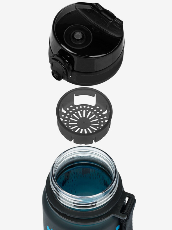 BAAGL  Черна бутилка за пиене от тритан с градиент "Батман синьо", 350 ml Baagl