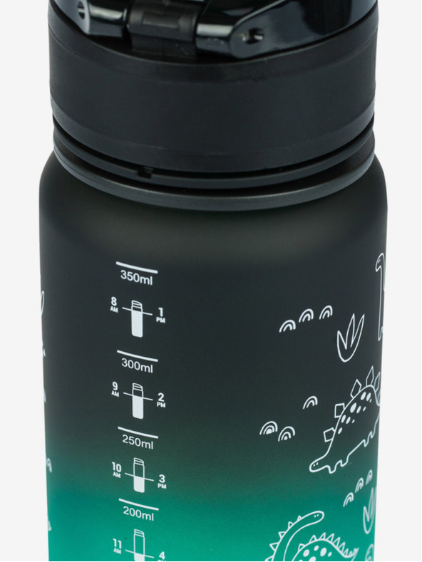 BAAGL  Зелена бутилка за пиене от тритан с градиент дино, 350 ml Baagl