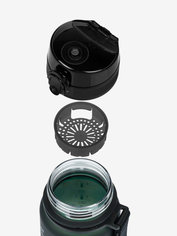 BAAGL  Зелена бутилка за пиене от тритан с градиент дино, 350 ml Baagl