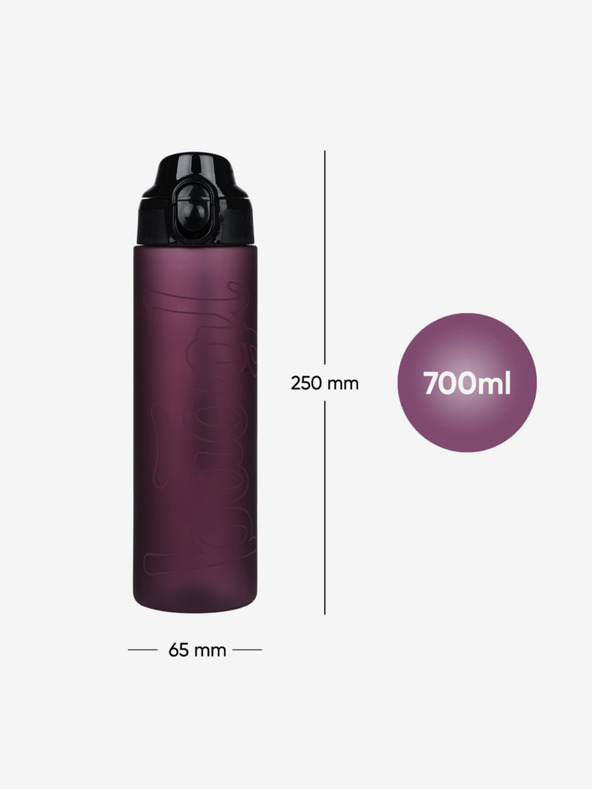 BAAGL  Червена тританова бутилка за пиене рубин, 700 ml Baagl