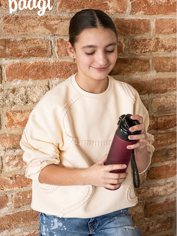 BAAGL  Червена тританова бутилка за пиене рубин, 700 ml Baagl