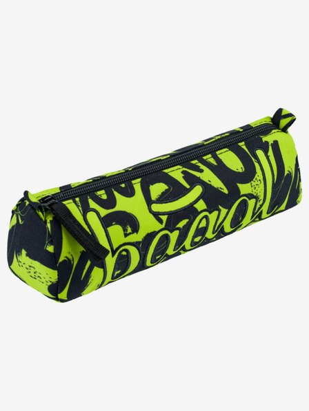 BAAGL  Черен студентски калъф лайм Baagl