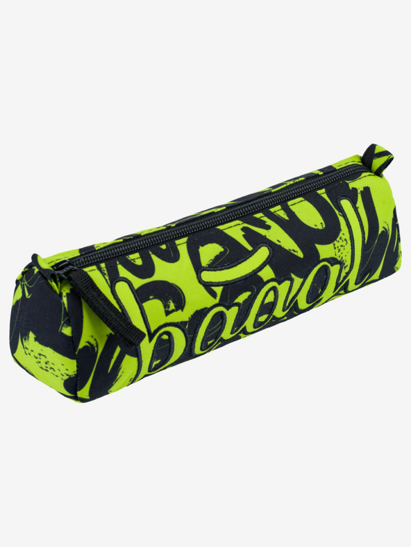 BAAGL  Черен студентски калъф лайм Baagl