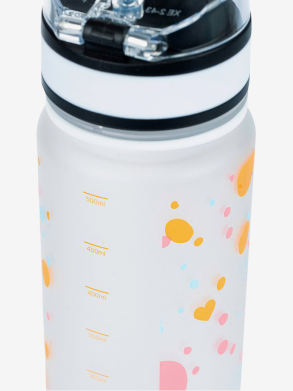 BAAGL  Бяла бутилка за пиене tritan pet, 500 ml Baagl