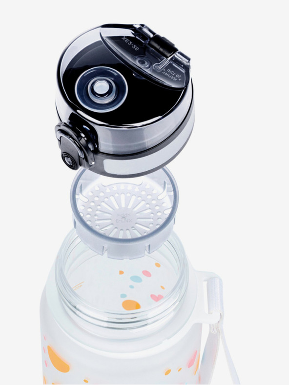 BAAGL  Бяла бутилка за пиене tritan pet, 500 ml Baagl