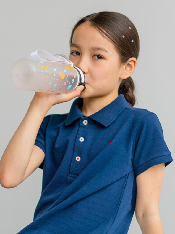 BAAGL  Бяла бутилка за пиене tritan pet, 500 ml Baagl