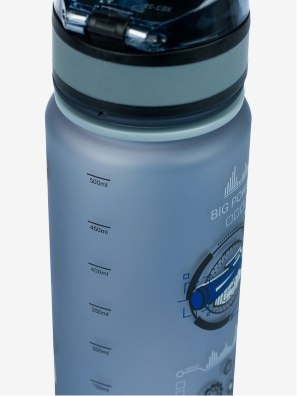 BAAGL  Сива бутилка за пиене tritan robots, 500 ml Baagl