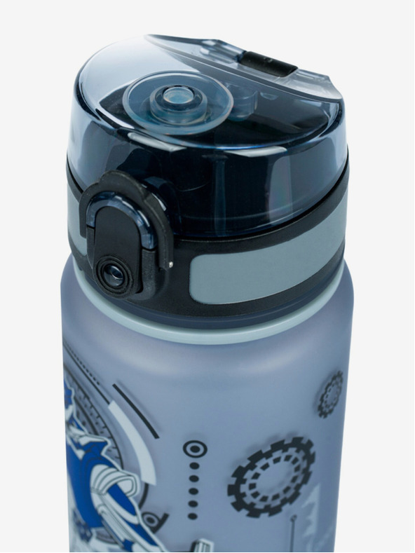 BAAGL  Сива бутилка за пиене tritan robots, 500 ml Baagl