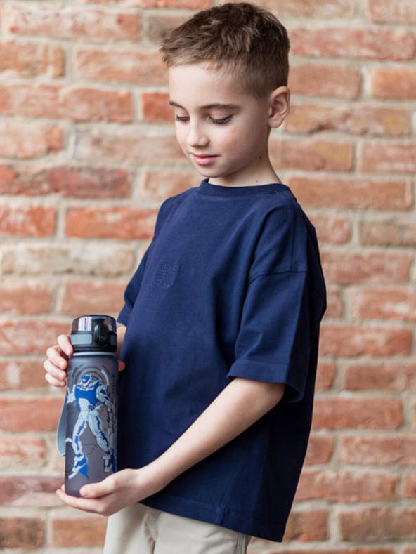 BAAGL  Сива бутилка за пиене tritan robots, 500 ml Baagl