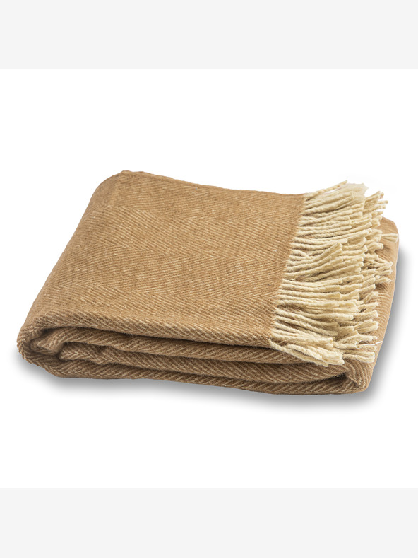 Balkanova Вълнено одеяло Elma XIV - пясъчно жълто